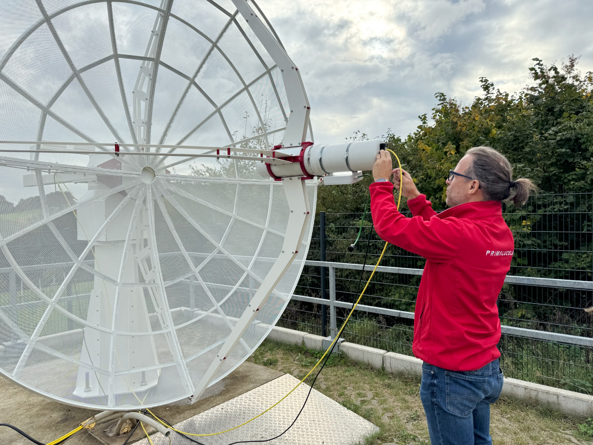 SPIDER 300A radio telescope installed in Ruhr-University Bochum (Germany)